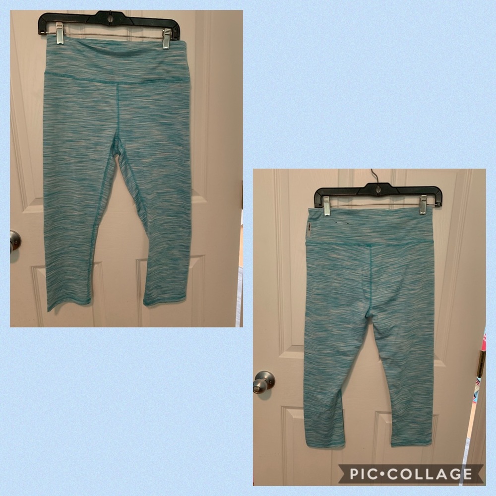 RBX Blue Workout Capri Leggings